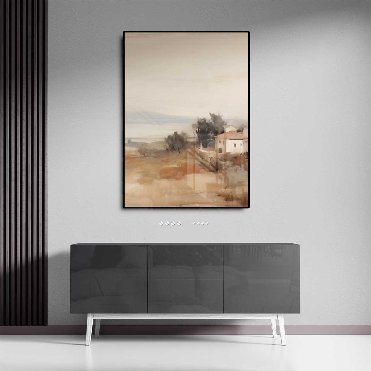 Landelijk Herfstdroom Kunstwerk-canvas-dibond-plexiglas-wanddecoratie-WallArtistic
