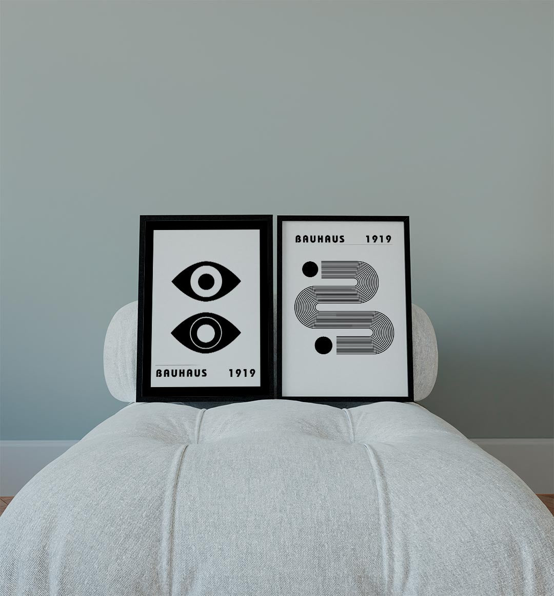 Oogvormen contrast Posterset
