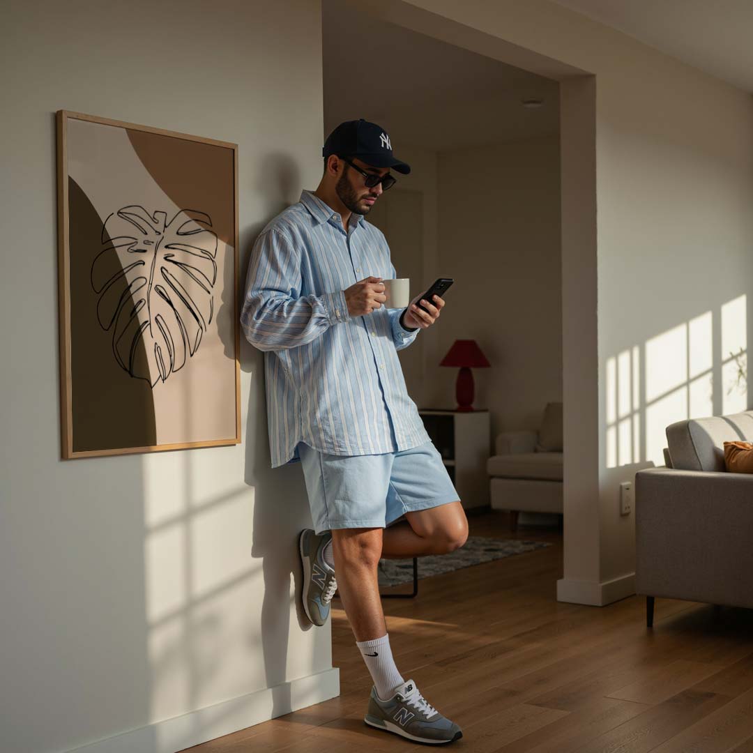 Monstera Blad Abstracte Poster-WallArtistic