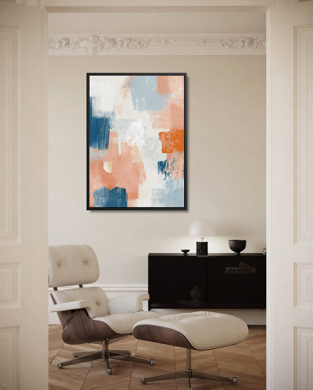 Kleurrijke vegen Kunstwerk