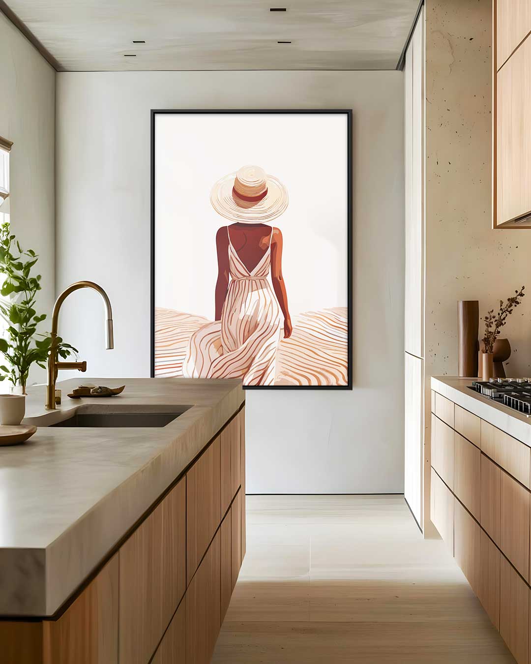 Zomerwandeling Kunstwerk-canvas-dibond-plexiglas-wanddecoratie-WallArtistic