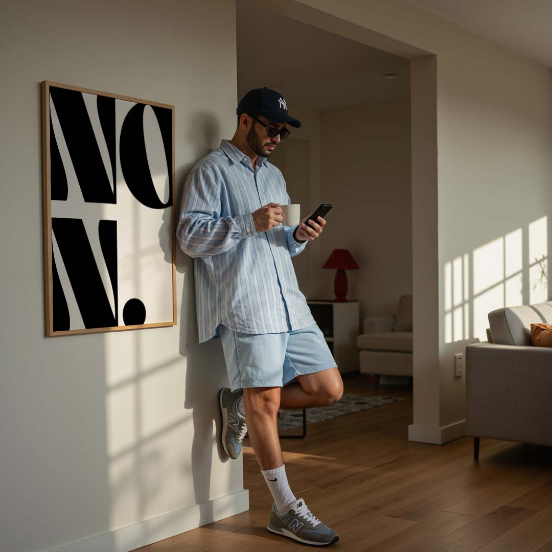 Stijlvolle Minimalistische Typografie Poster-WallArtistic