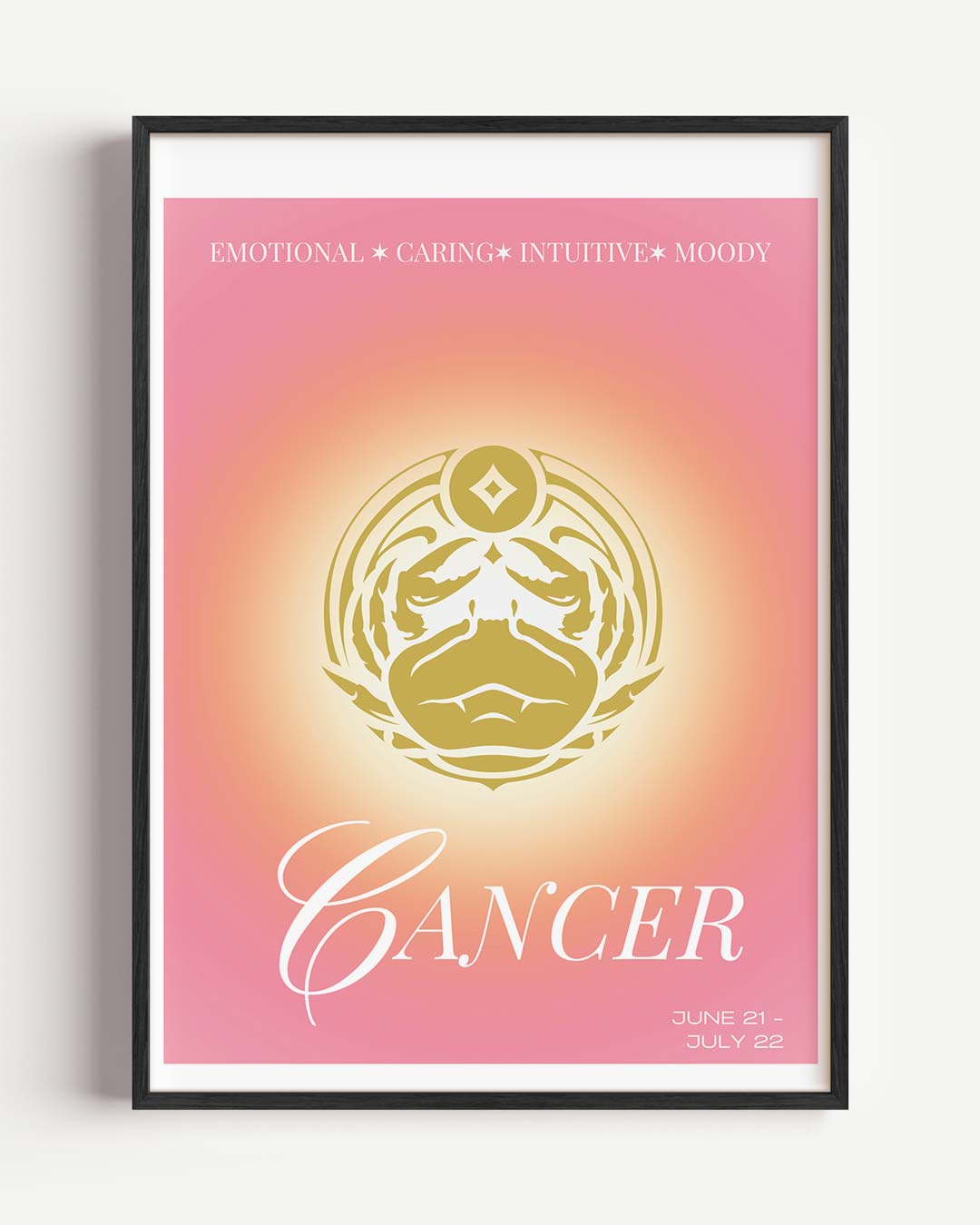 Stijlvolle Kreeft Sterrenbeeld Poster