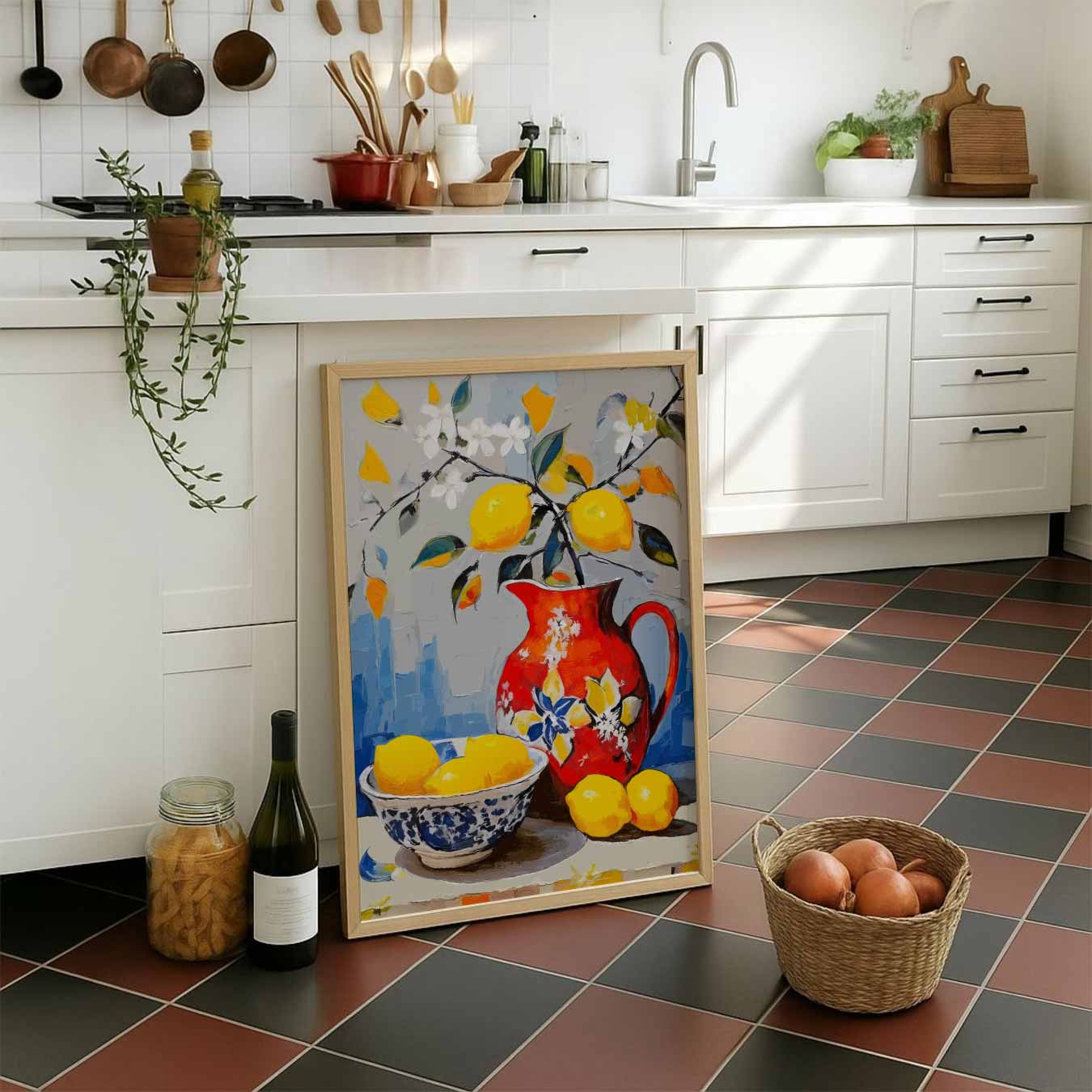 Sprankelende Citroen Stilleven Poster-WallArtistic