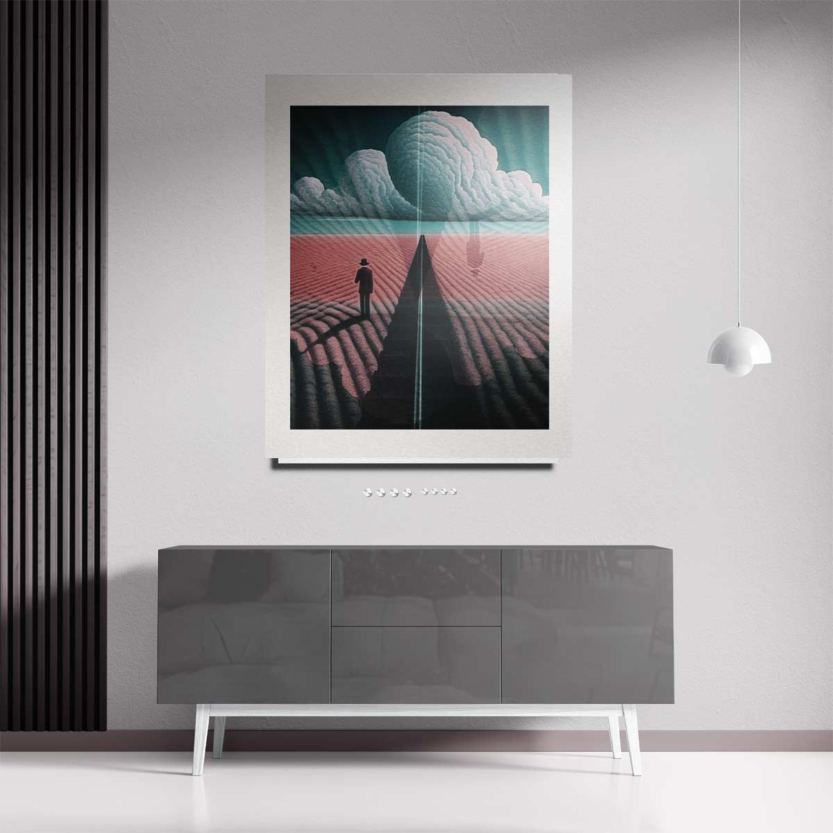 Dromerige Horizon Kunstwerk-canvas-dibond-plexiglas-wanddecoratie-WallArtistic