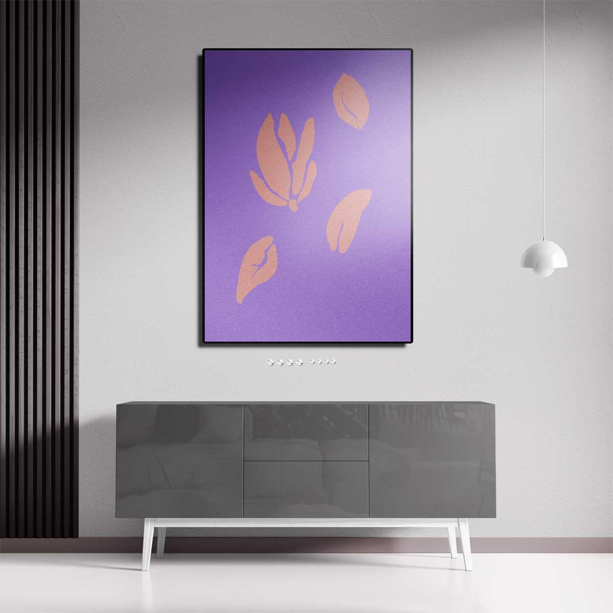 Vrolijke Bloesem Vormen Kunstwerk-canvas-dibond-plexiglas-wanddecoratie-WallArtistic