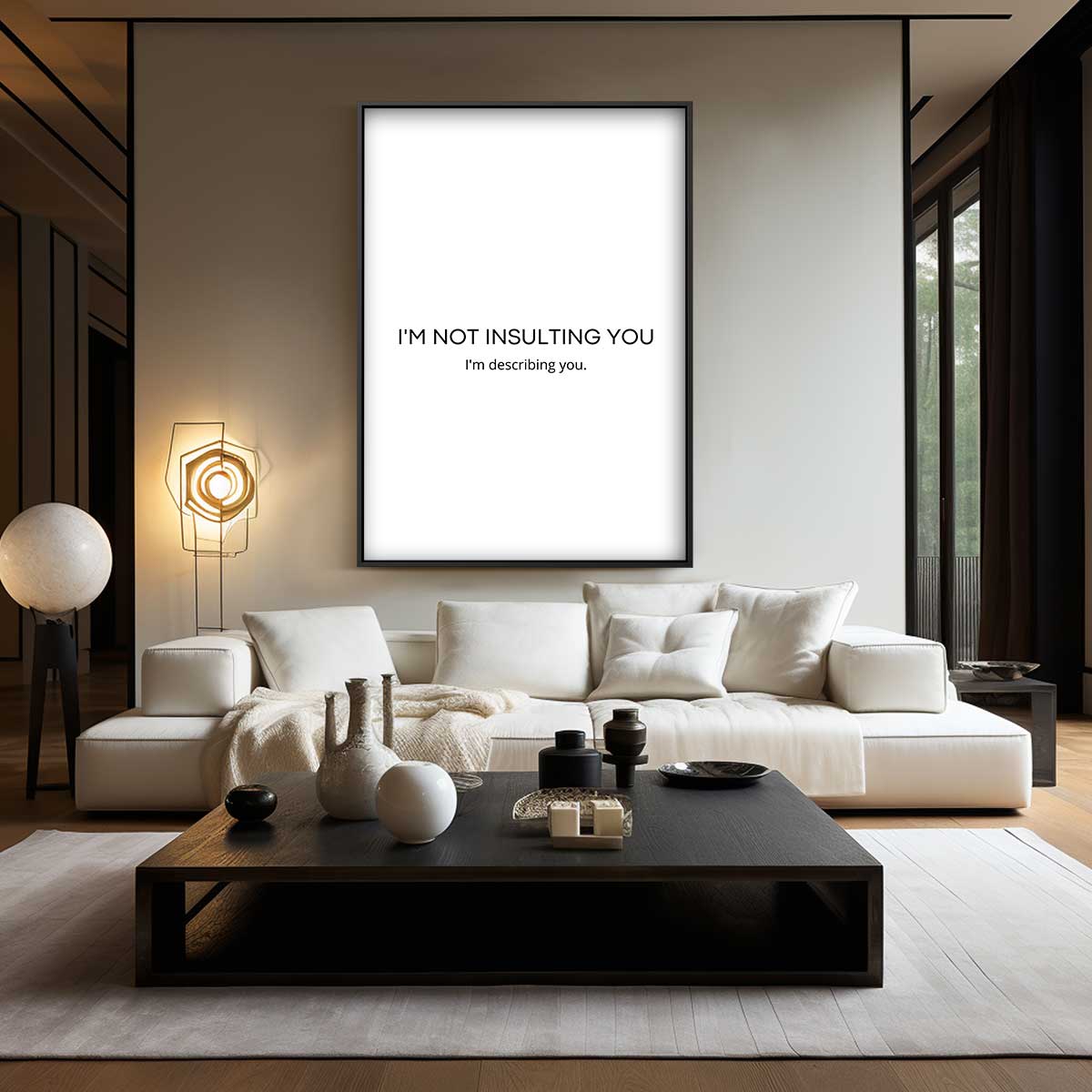 Beschrijvende Humor Poster Kunstwerk-canvas-dibond-plexiglas-wanddecoratie-WallArtistic