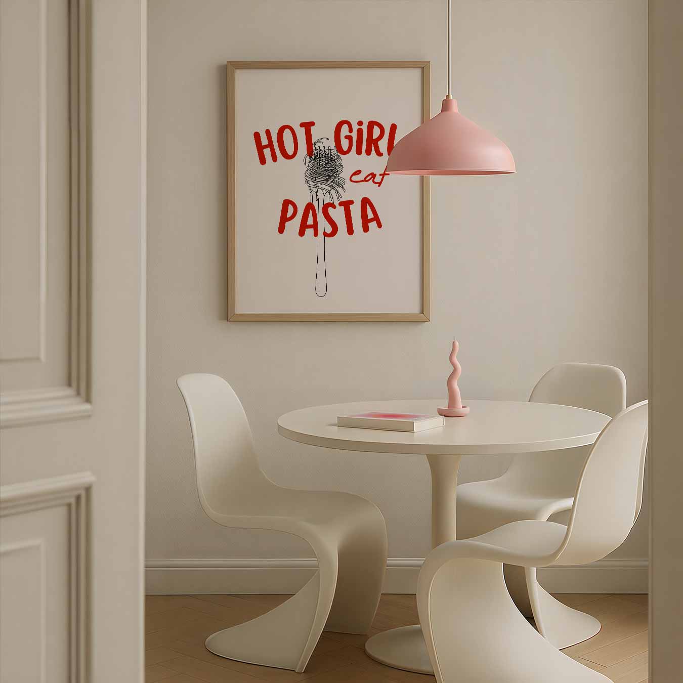 Hot Girl Pasta Poster-WallArtistic