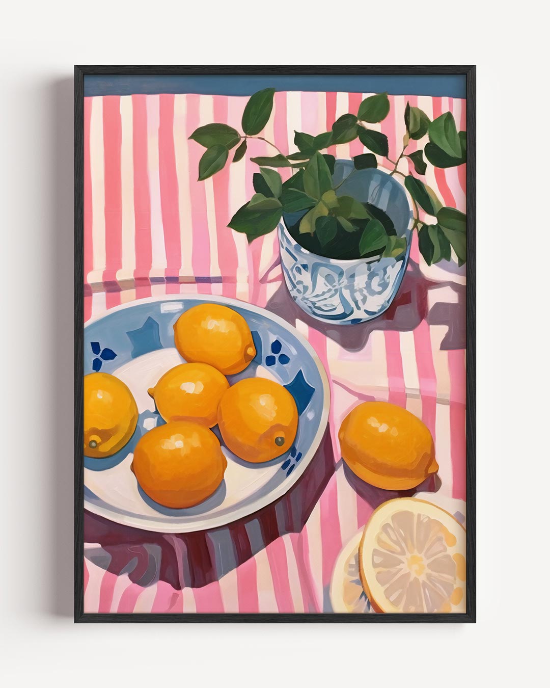 Zomers Tafereel met Citroenen Poster-WallArtistic