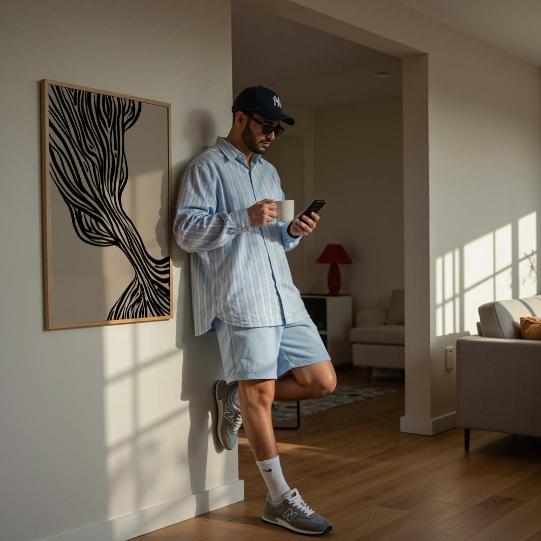 Abstracte Zebra Kunst Poster-WallArtistic