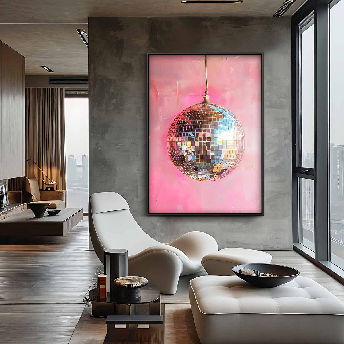 Discoballen Droom Kunstwerk-canvas-dibond-plexiglas-wanddecoratie-WallArtistic