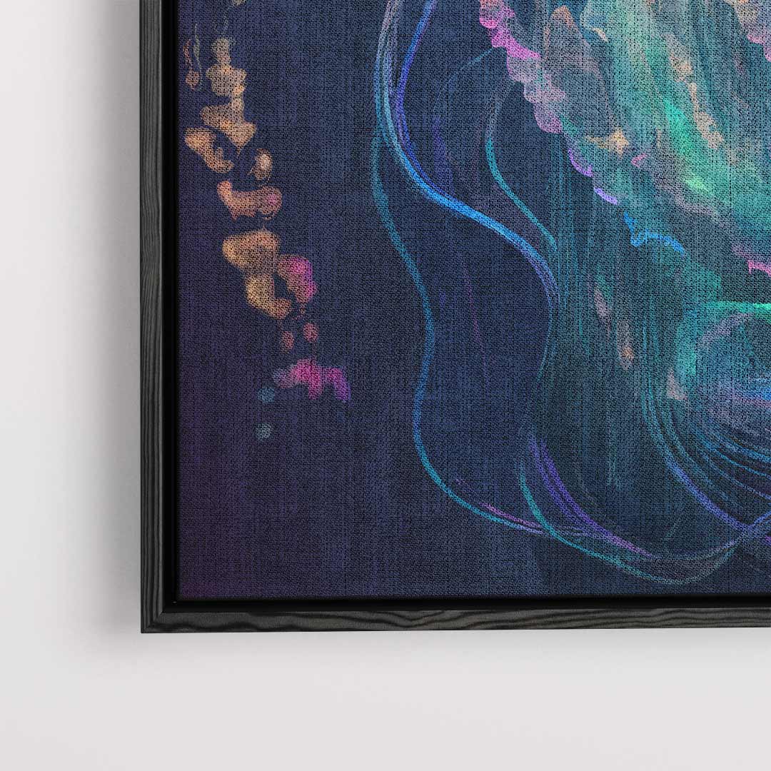 Magische Kwal in Kleur Kunstwerk-canvas-dibond-plexiglas-wanddecoratie-WallArtistic