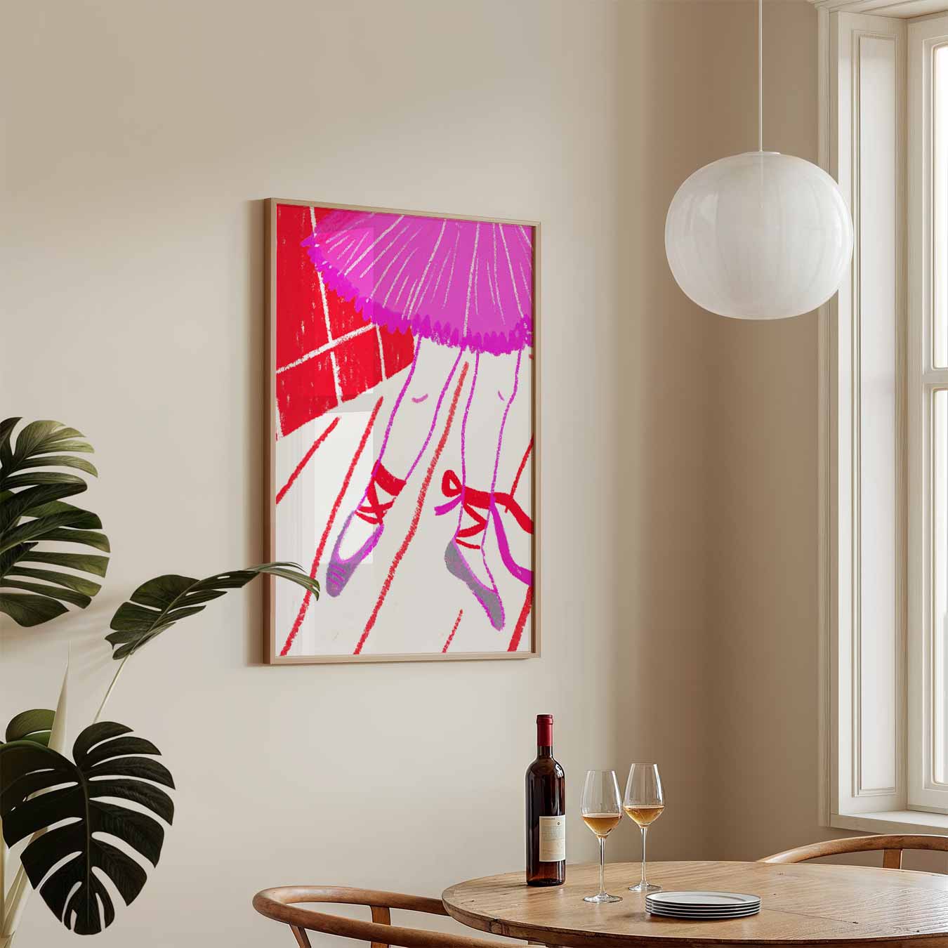 Elegante Ballerina Poster