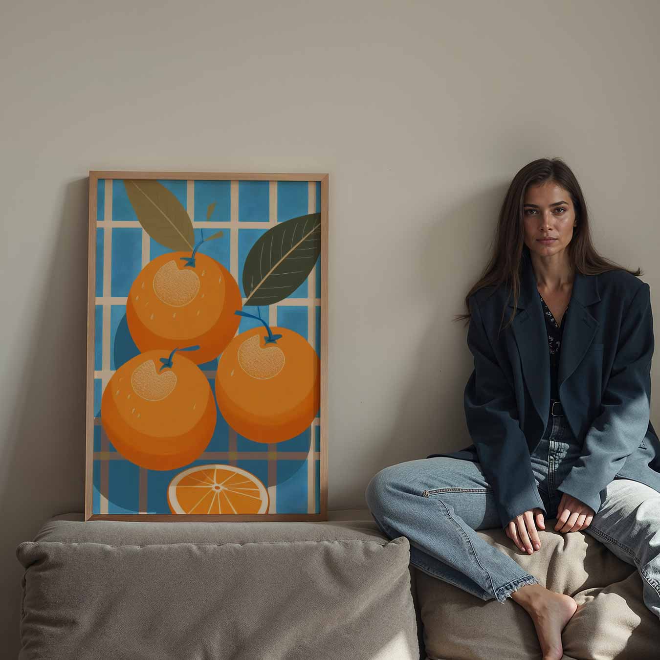 Zomerse Sinaasappelverwondering Poster-WallArtistic