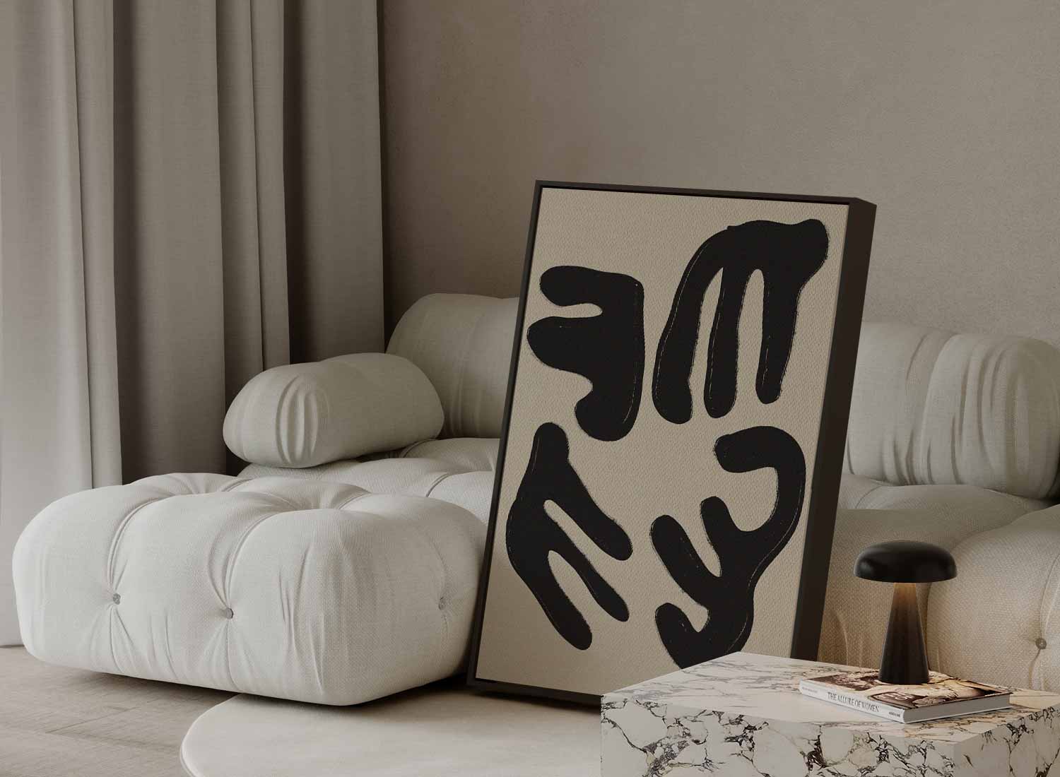 Vormen van Verbinding Kunstwerk-canvas-dibond-plexiglas-wanddecoratie-WallArtistic