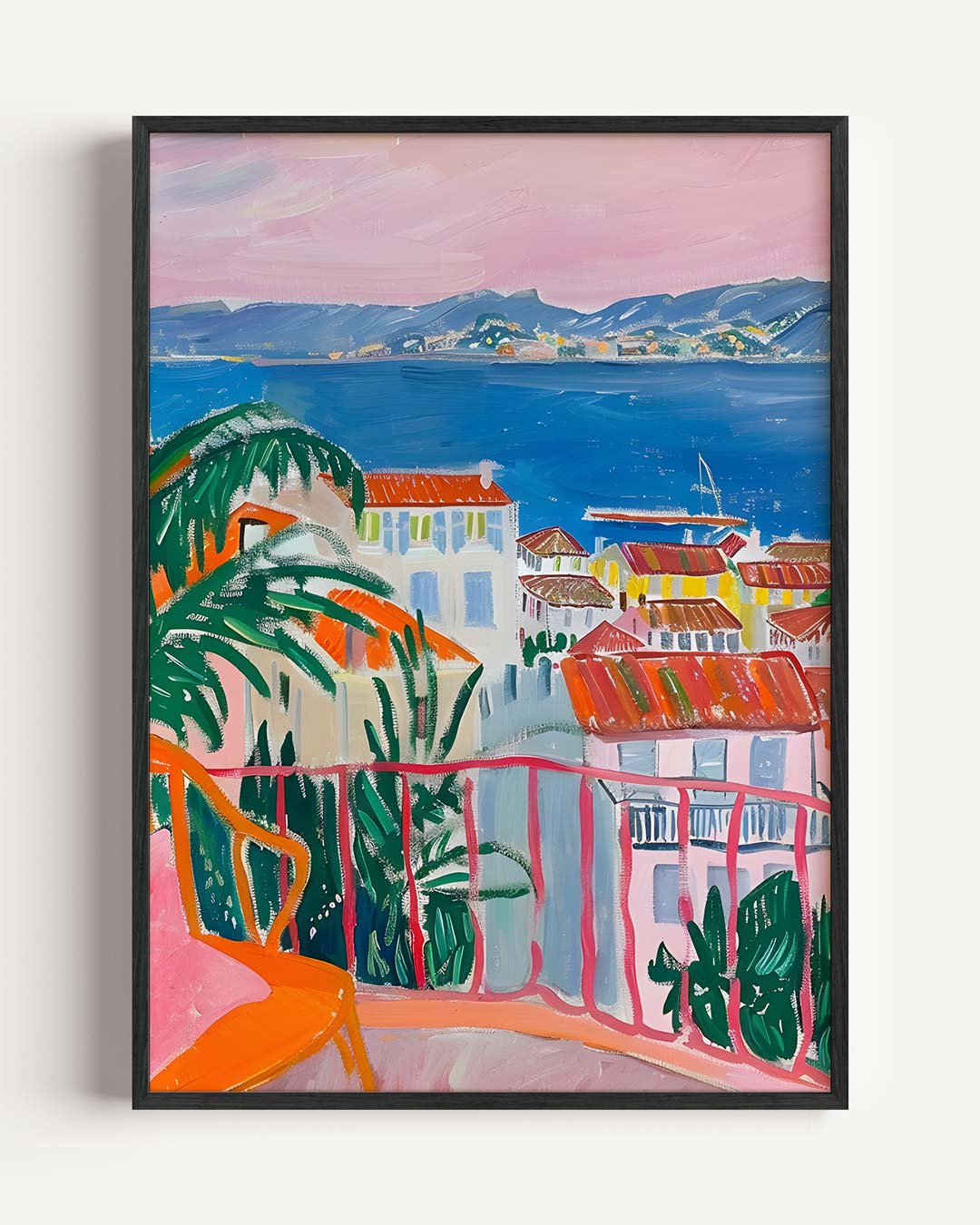 Zonovergoten Mediterrane Uitzicht Poster-WallArtistic