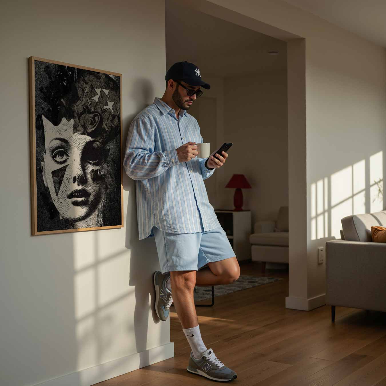 Vrouwengezicht Poster-WallArtistic