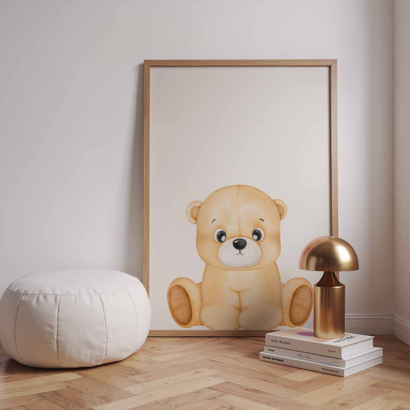 Schattige Beer Kinderkamer Poster-WallArtistic