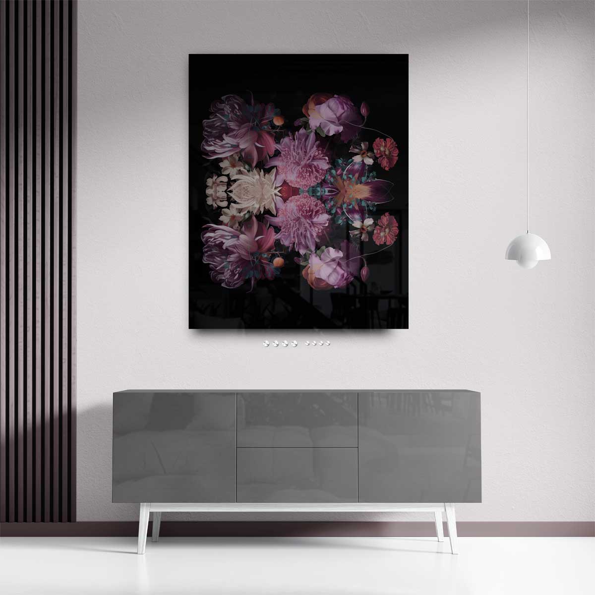 Bloemenpracht Symfonie Kunstwerk-canvas-dibond-plexiglas-wanddecoratie-WallArtistic