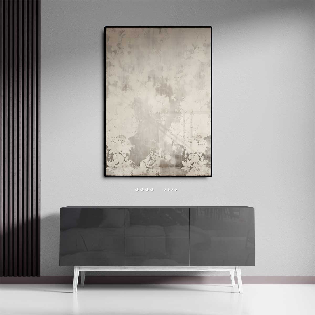 Dromerige Bloemensluier Kunstwerk-canvas-dibond-plexiglas-wanddecoratie-WallArtistic