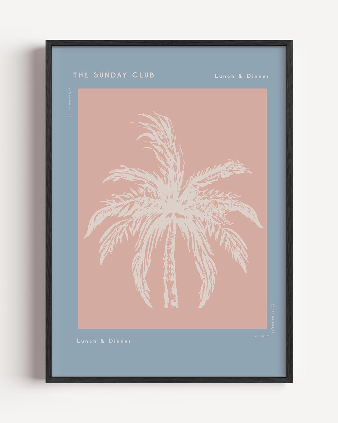 Palmboom Pastel Poster-WallArtistic