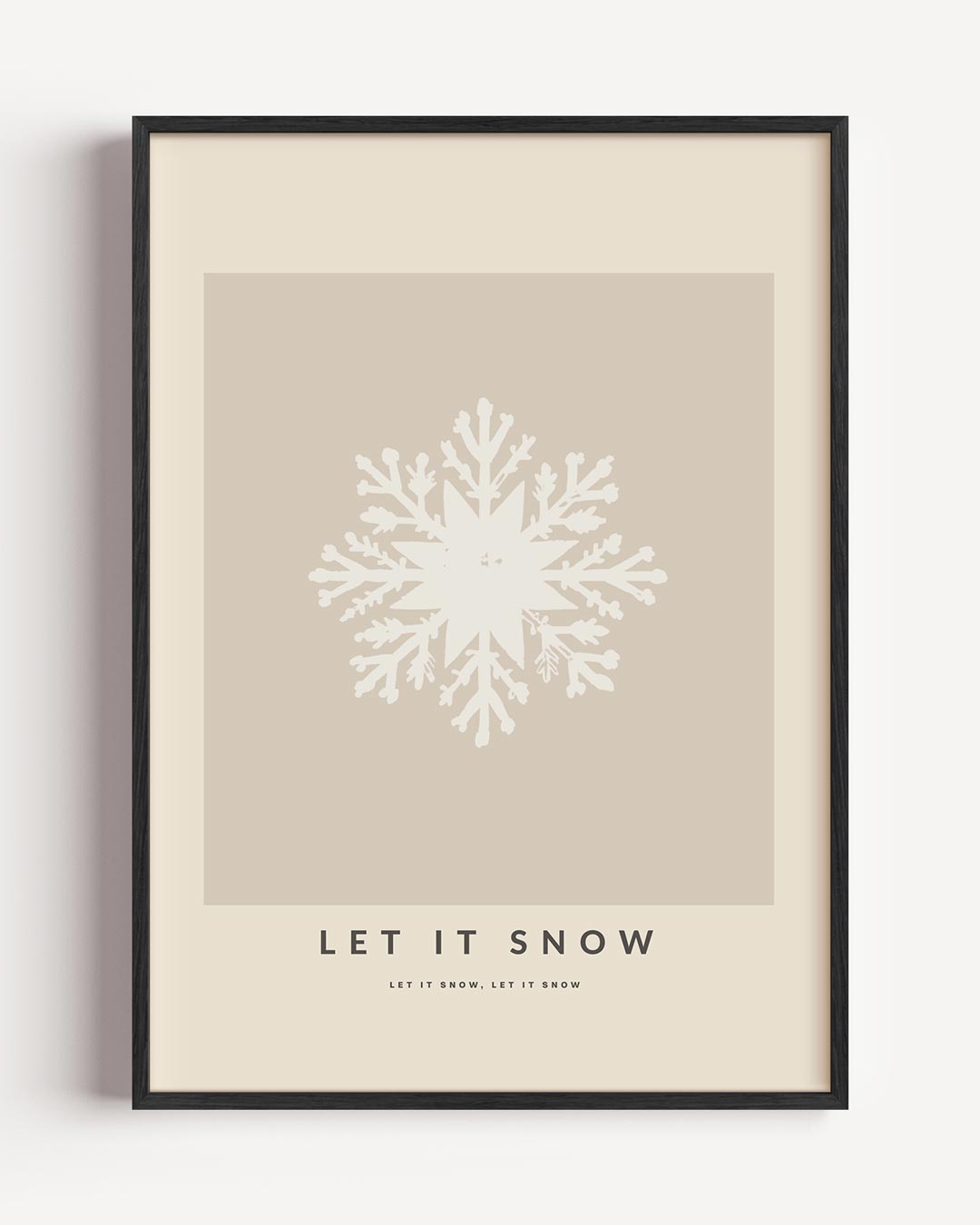 Winterse Sneeuwvlok Poster-WallArtistic