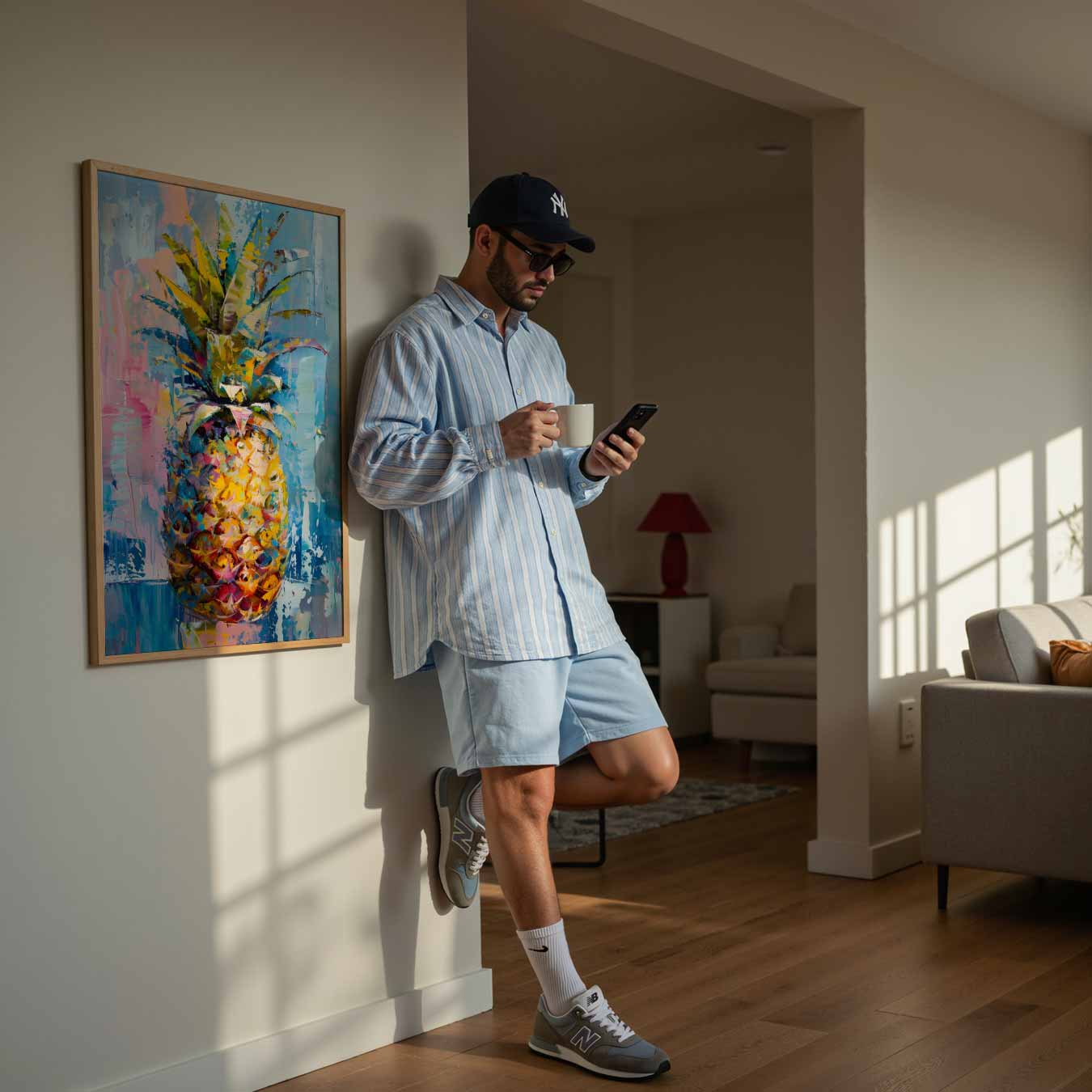 Ananas Kunst Poster-WallArtistic