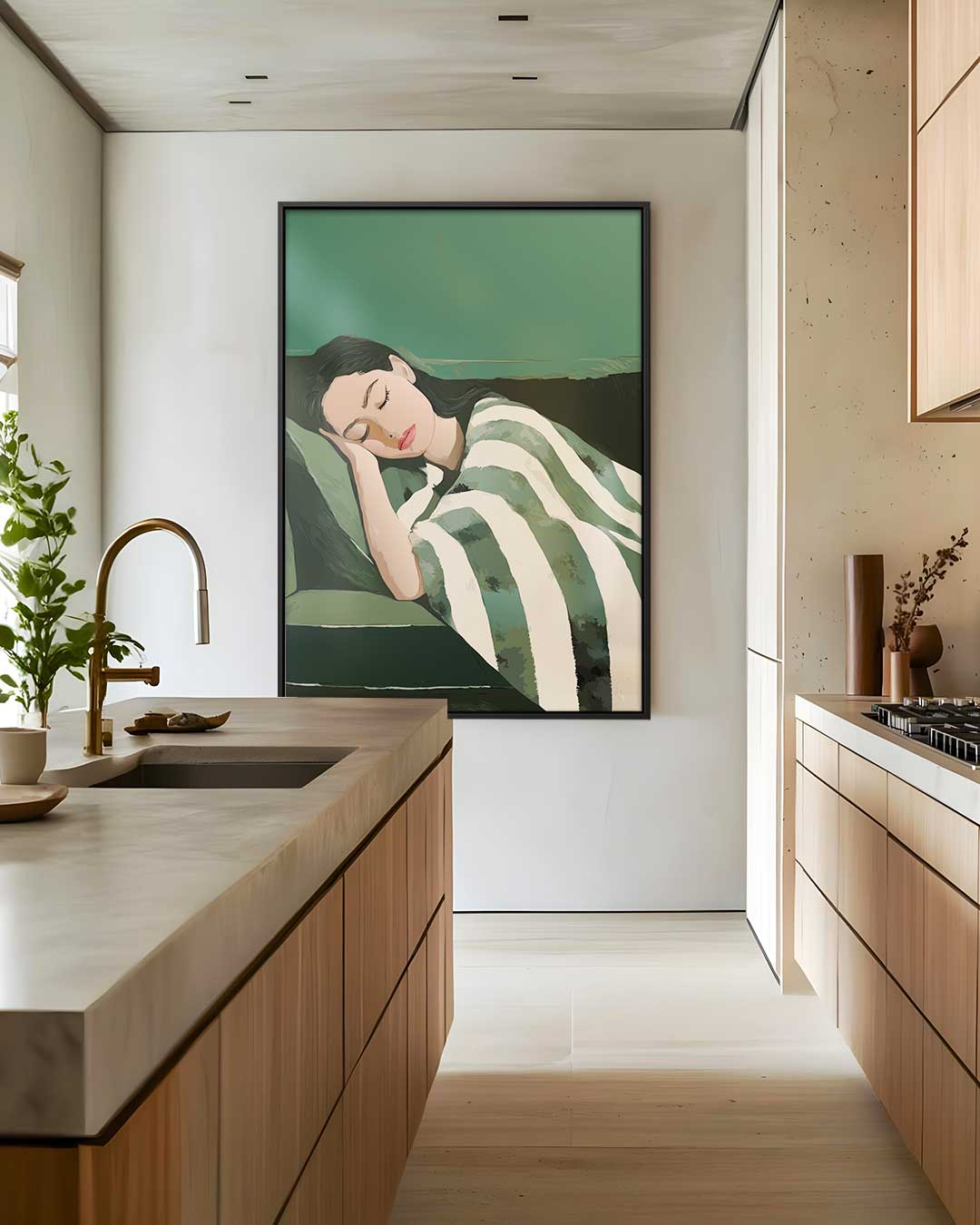 Rust in Slapende Schoonheid Kunstwerk-canvas-dibond-plexiglas-wanddecoratie-WallArtistic