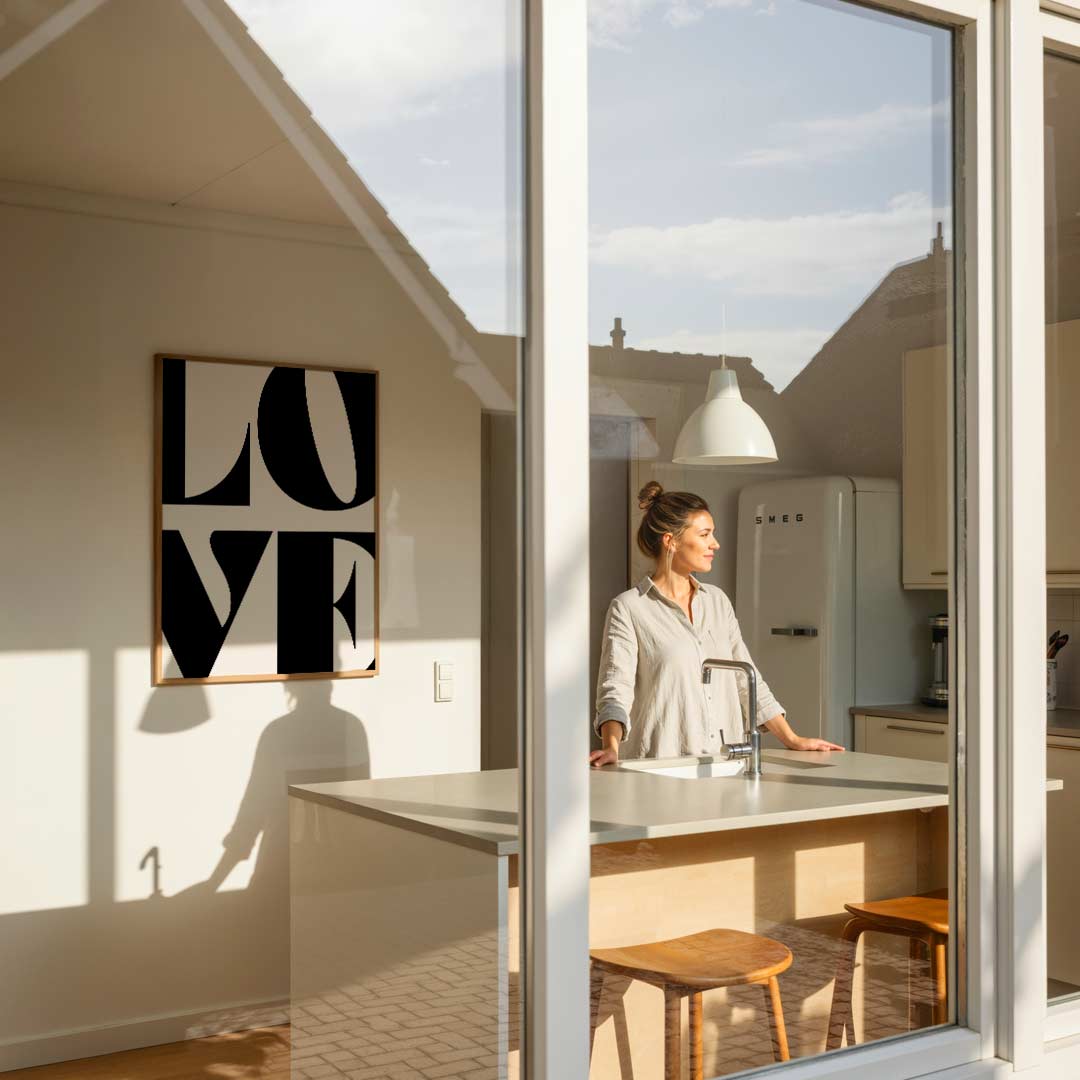 Stijlvolle Typografie LOVE Poster-WallArtistic