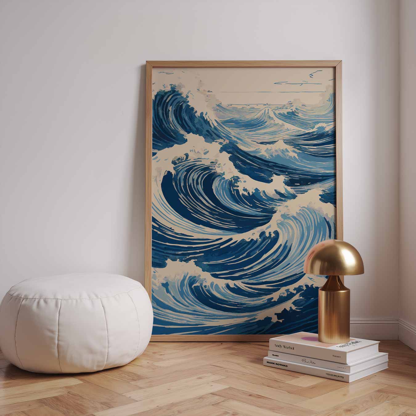 Dynamische Oceaangolven Poster