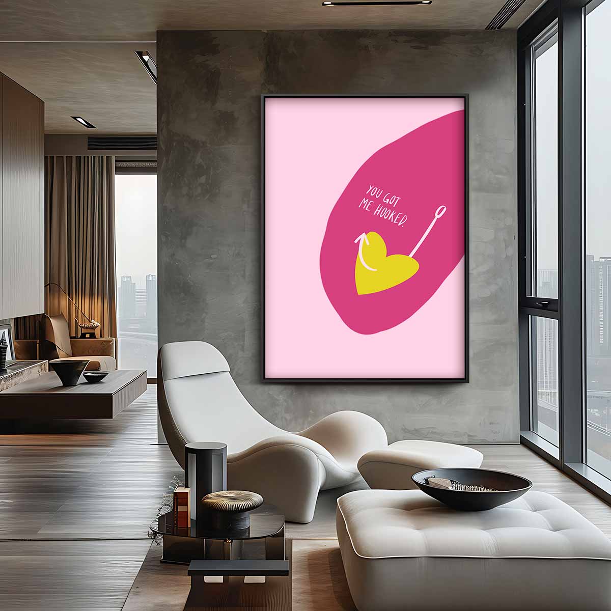 Hartenhaak Liefde Kunstwerk-canvas-dibond-plexiglas-wanddecoratie-WallArtistic