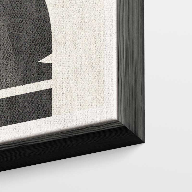 Geometrische Harmonie in Zwart en Wit Kunstwerk-canvas-dibond-plexiglas-wanddecoratie-WallArtistic