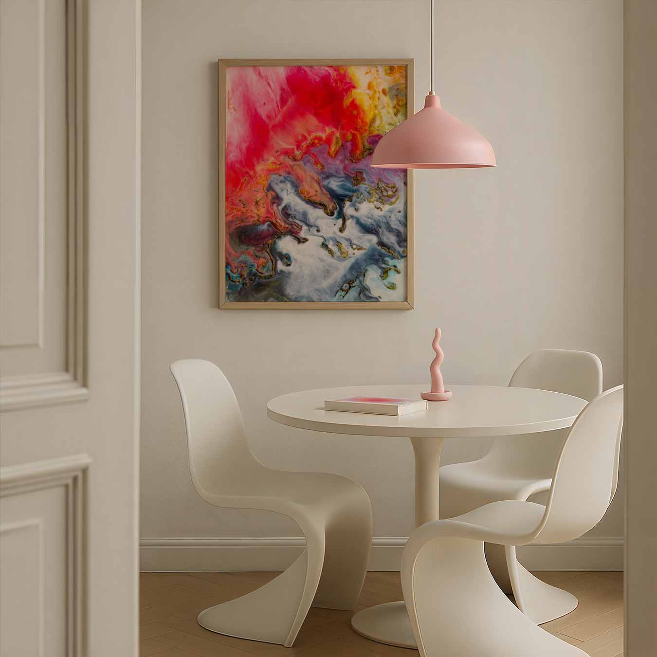 Kleurenexplosie Canvas Art Poster
