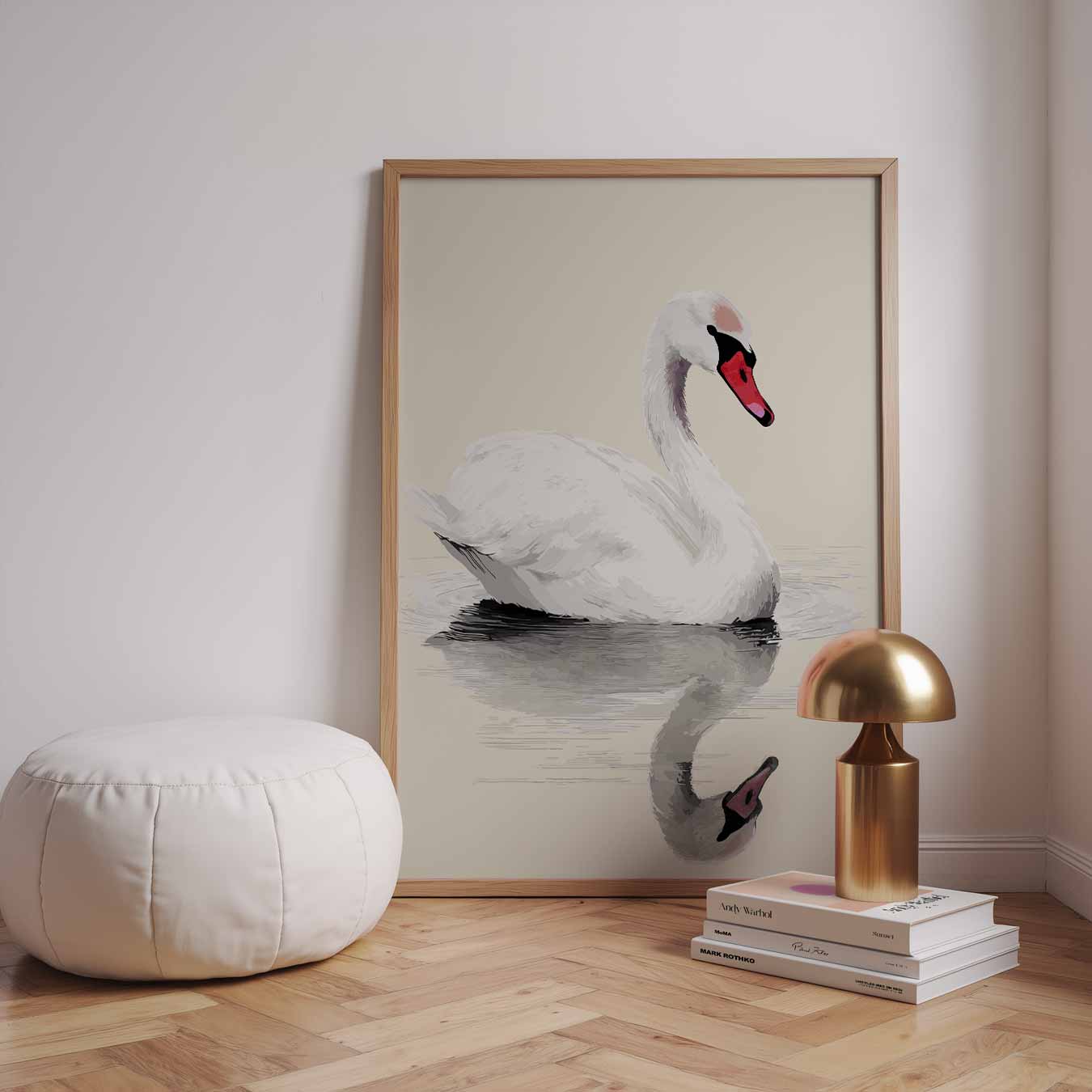 Elegante Zwaan Poster-WallArtistic