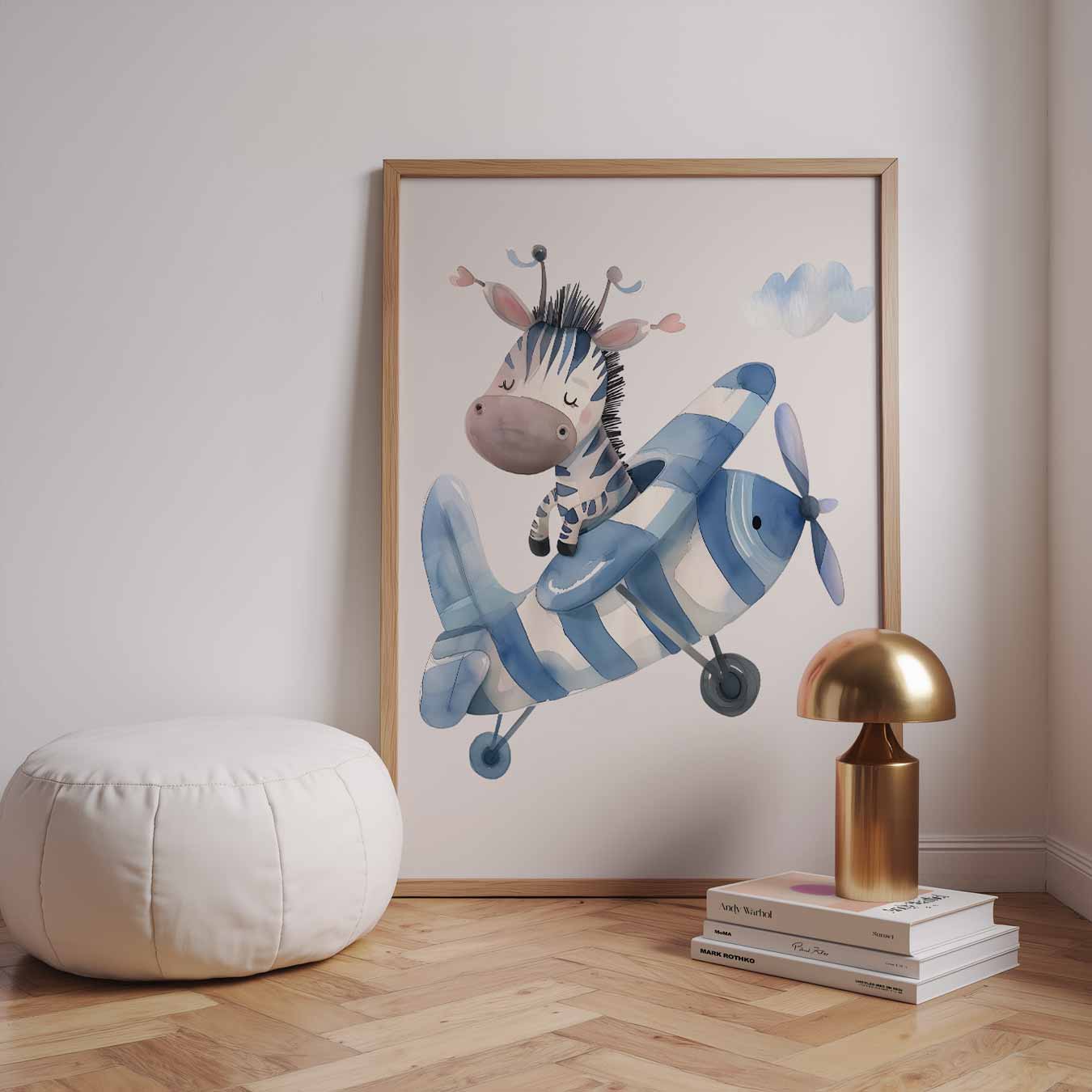 Dromerige Zebra Avonturen Poster-WallArtistic