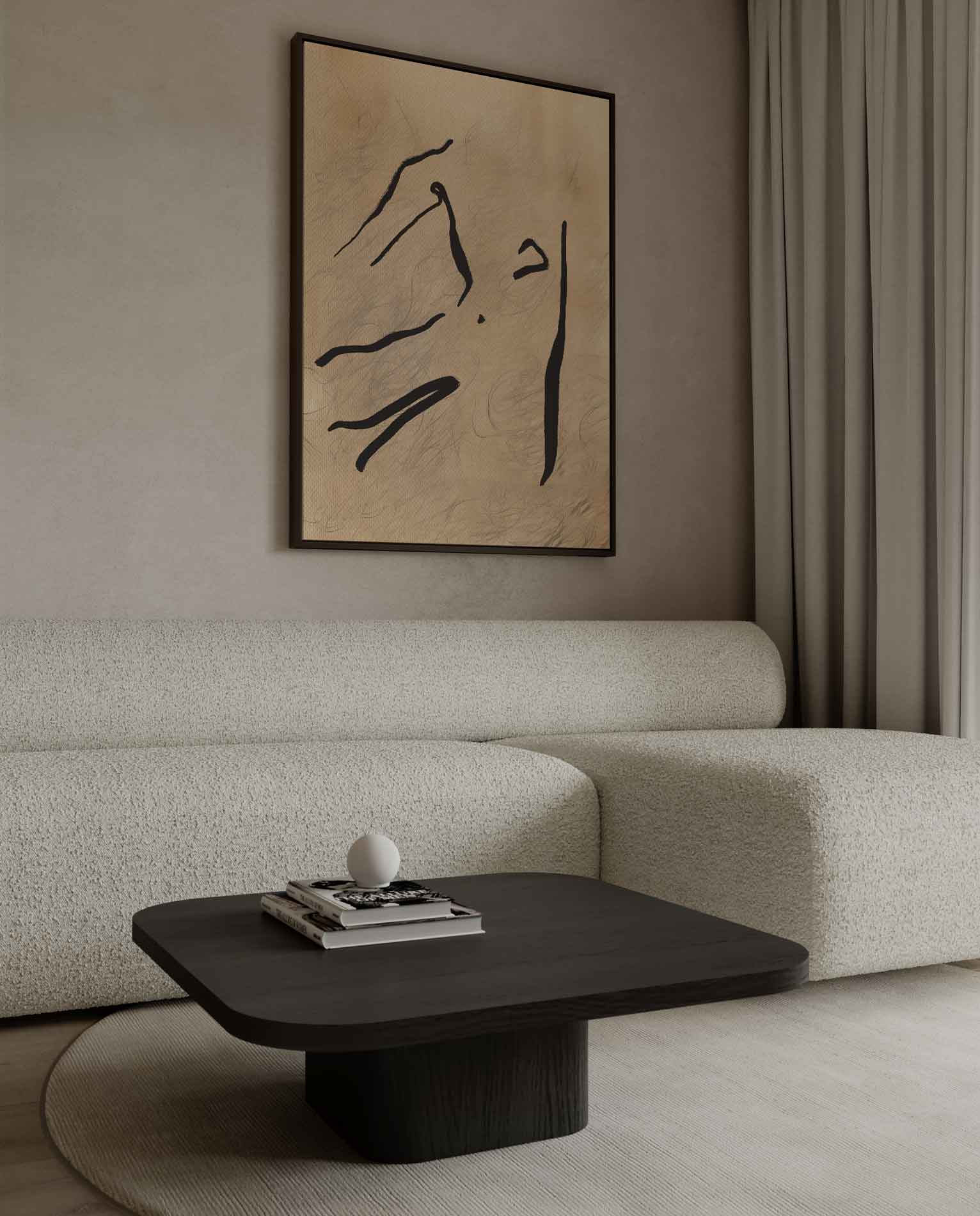 Elegante Lijnen Kunstwerk-canvas-dibond-plexiglas-wanddecoratie-WallArtistic