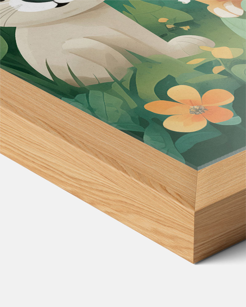 Speelse Jungle Dieren Poster-WallArtistic