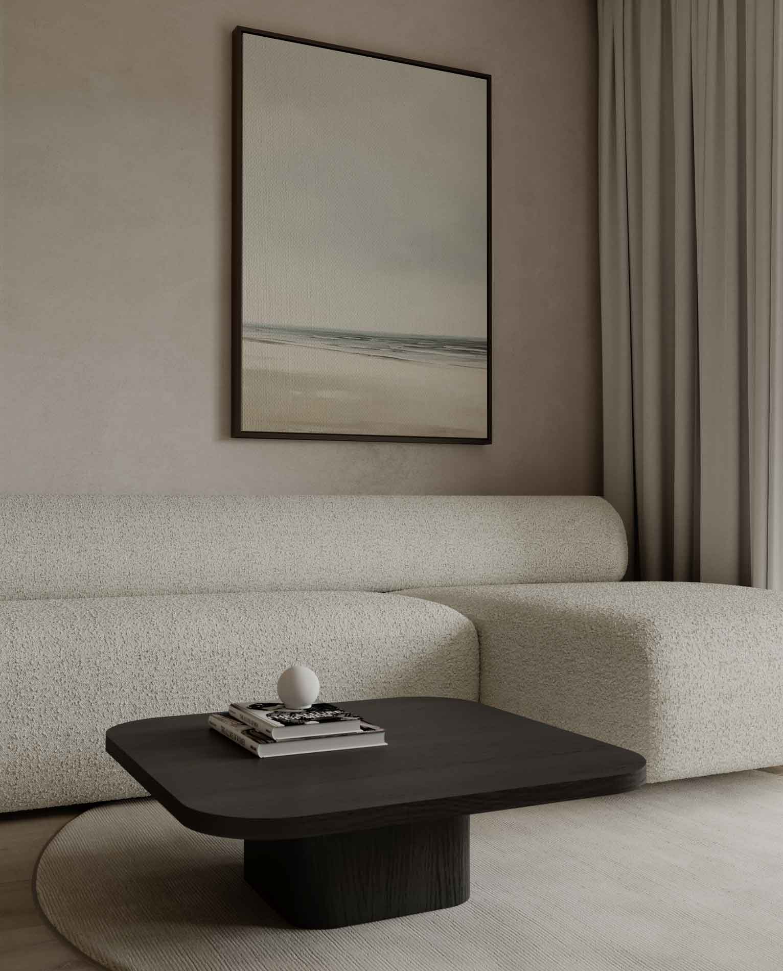 Rustige Strandsfeer Kunstwerk-canvas-dibond-plexiglas-wanddecoratie-WallArtistic