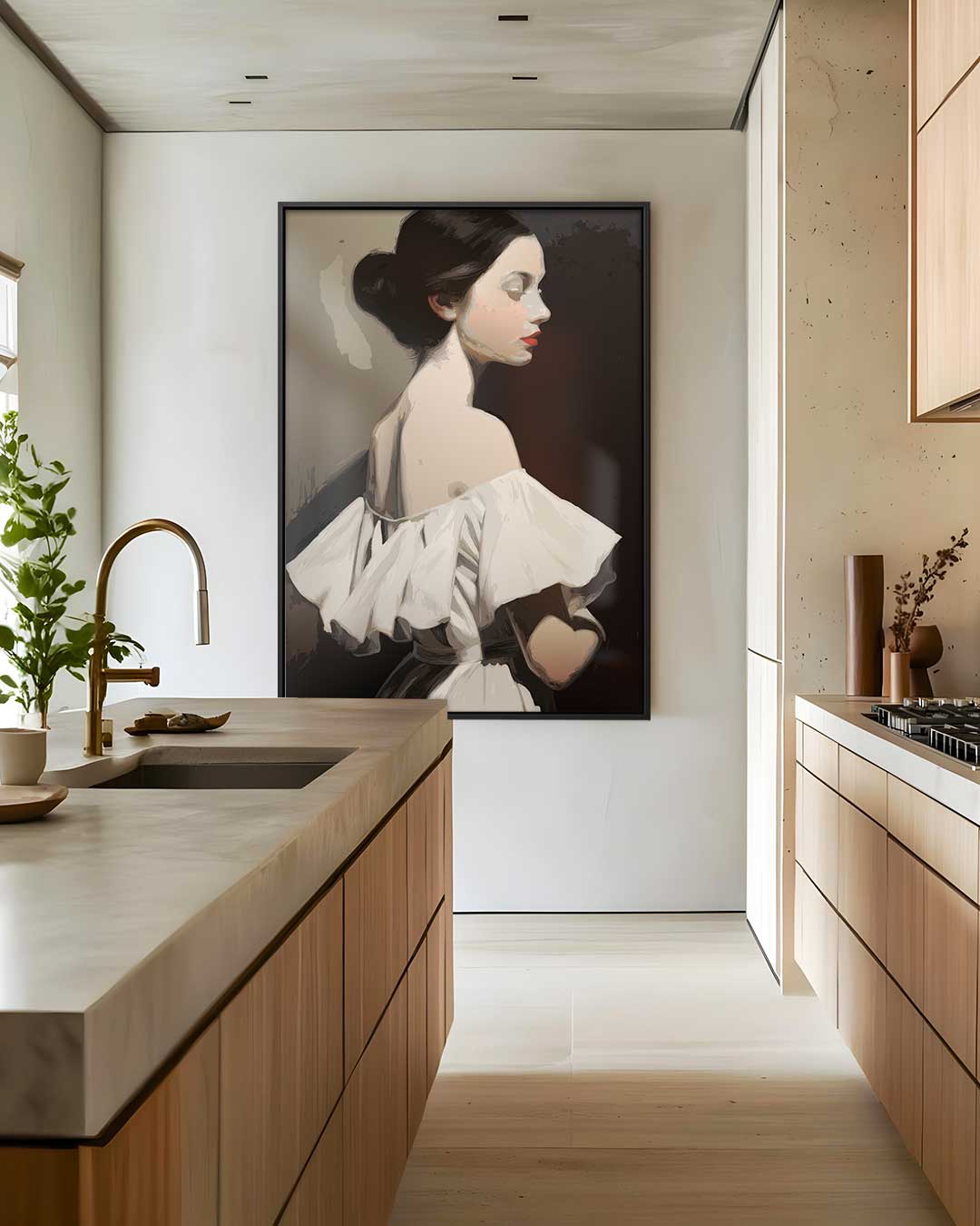 Elegante Dromerigheid Kunstwerk-canvas-dibond-plexiglas-wanddecoratie-WallArtistic