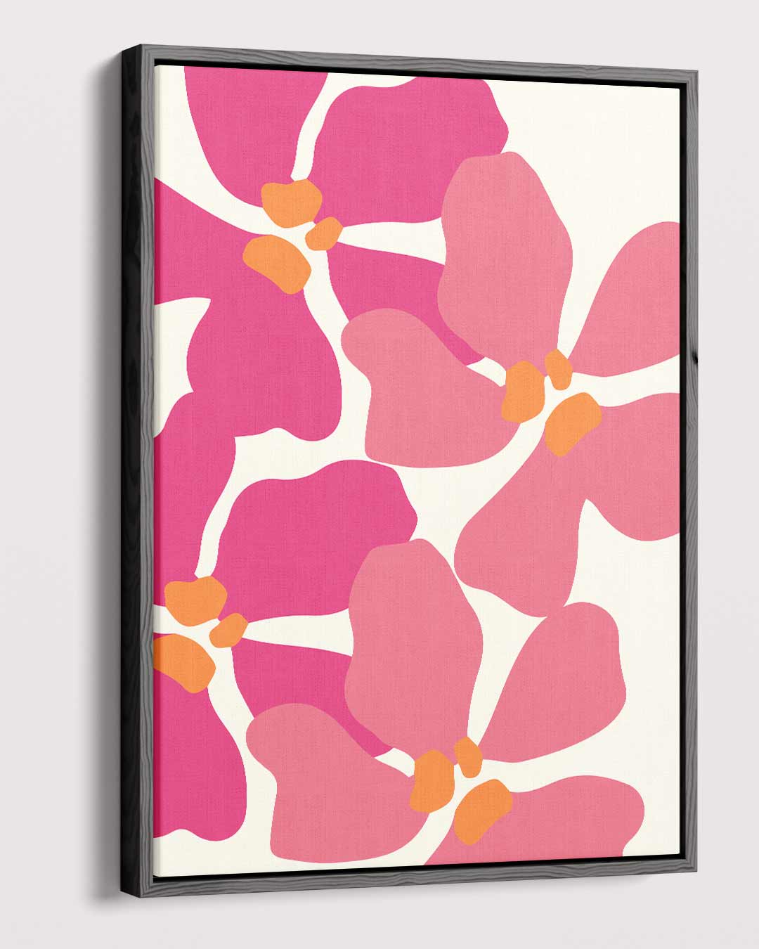 Bloeiende Roze Orchideeën Kunstwerk-canvas-dibond-plexiglas-wanddecoratie-WallArtistic