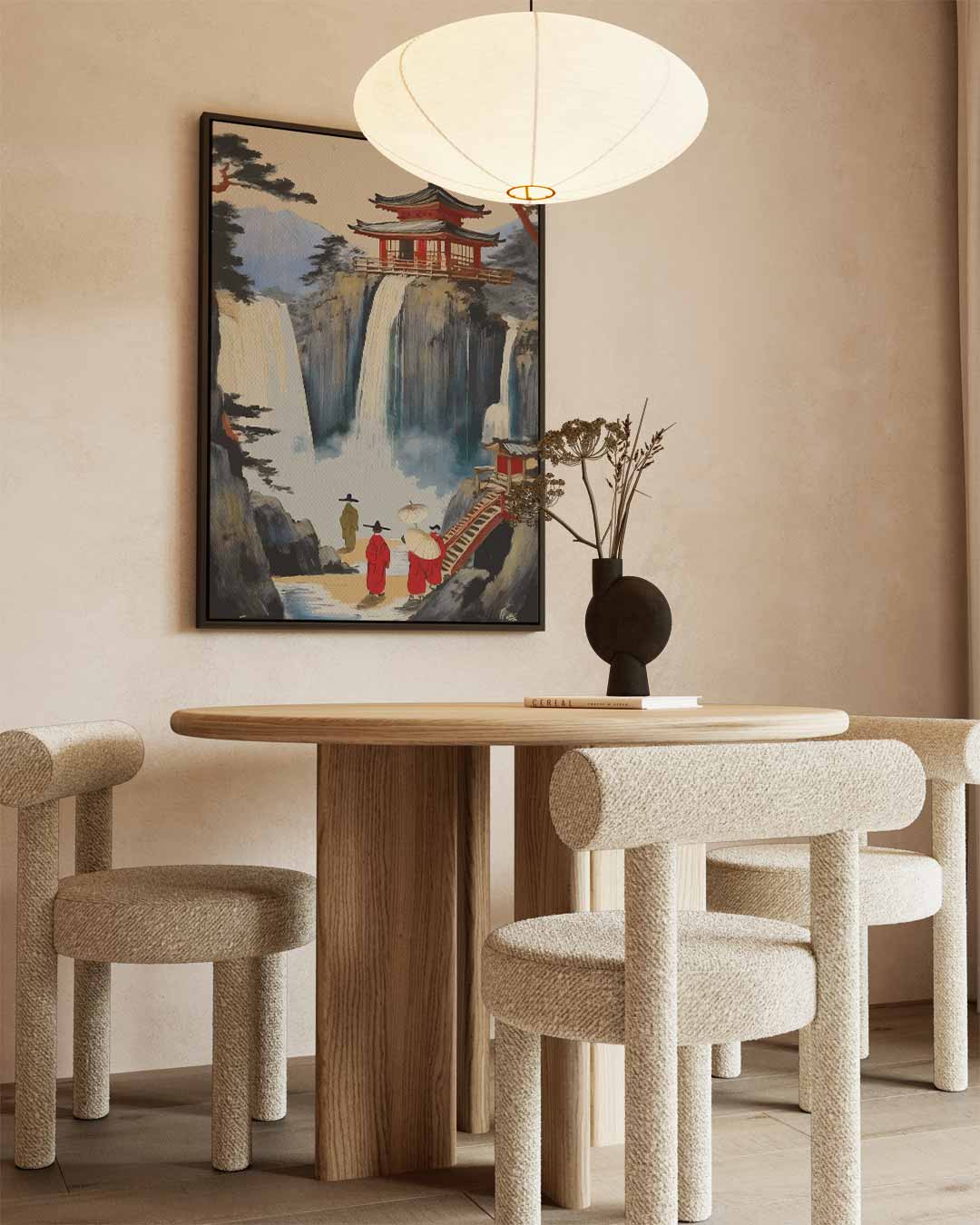 Mystieke Watervallen in Japan Kunstwerk-canvas-dibond-plexiglas-wanddecoratie-WallArtistic
