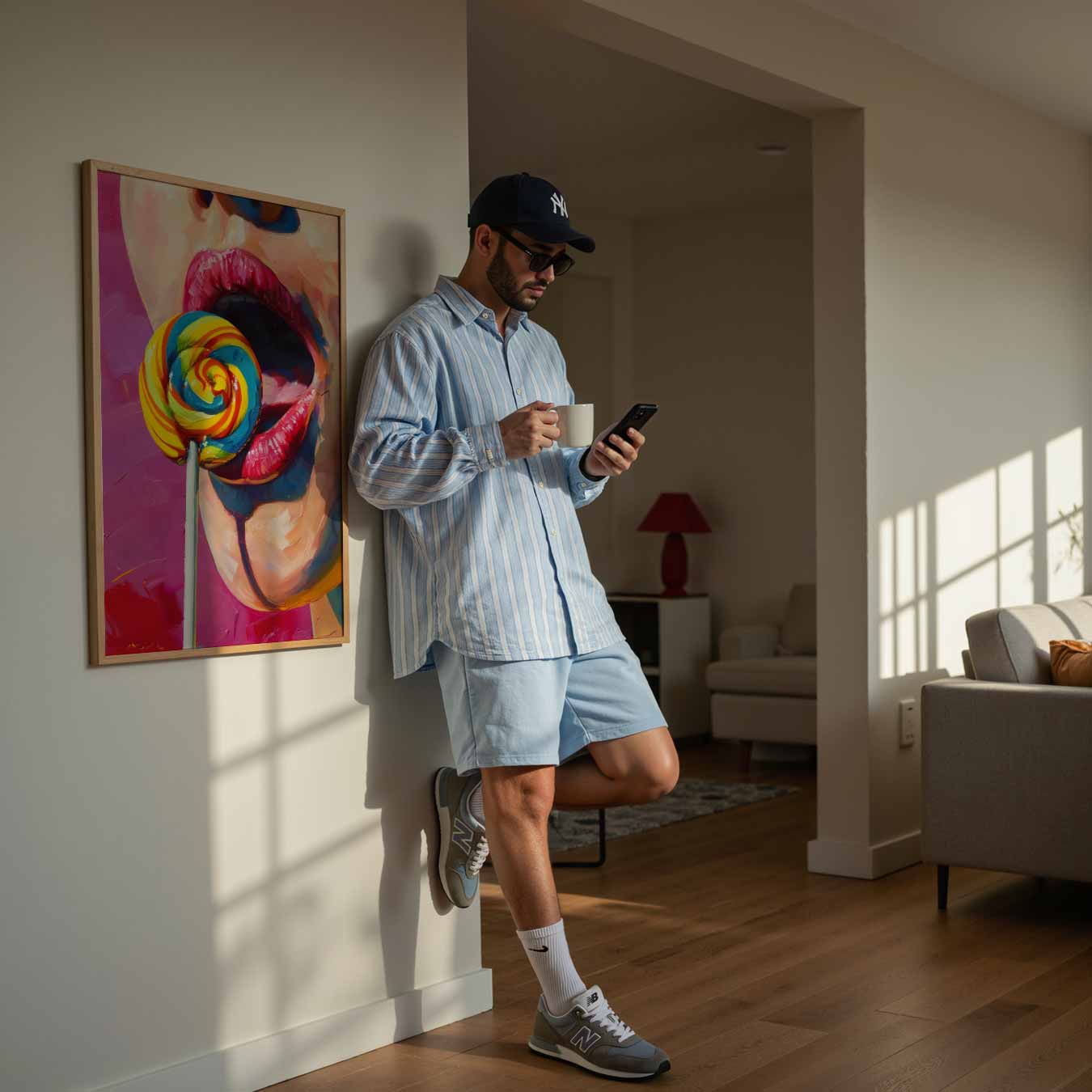 Kleurrijke Lolipop Verleiding Poster-WallArtistic