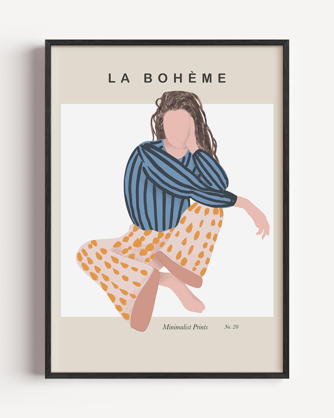 La Bohème Minimalistische Poster-WallArtistic
