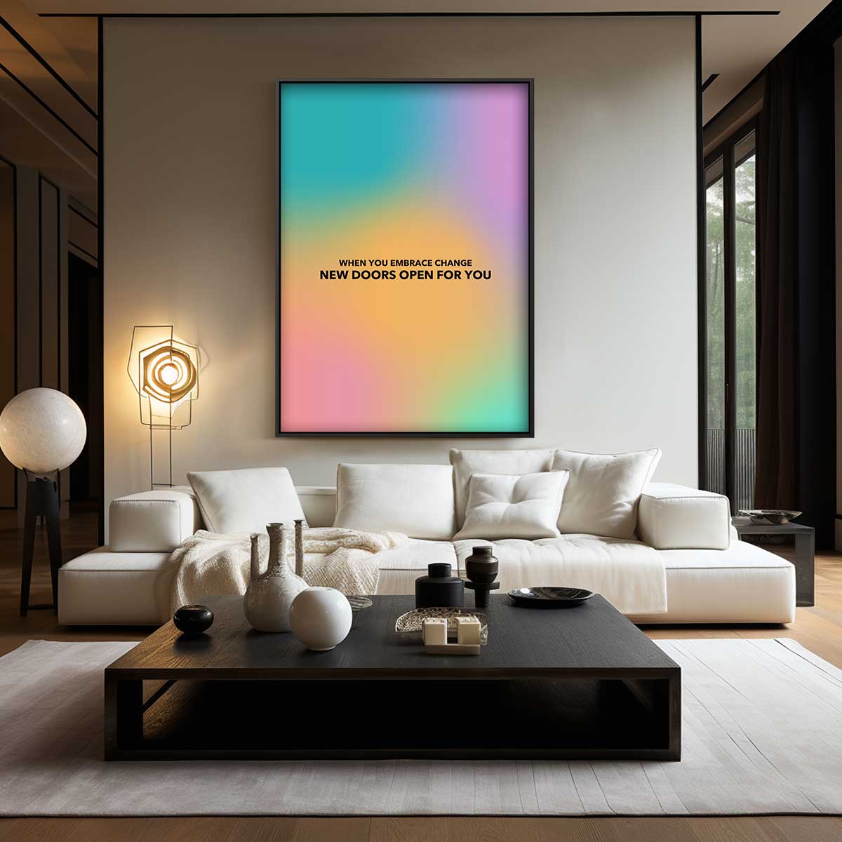 Inspirerende Kleurenmix Wanddecoratie Kunstwerk-canvas-dibond-plexiglas-wanddecoratie-WallArtistic