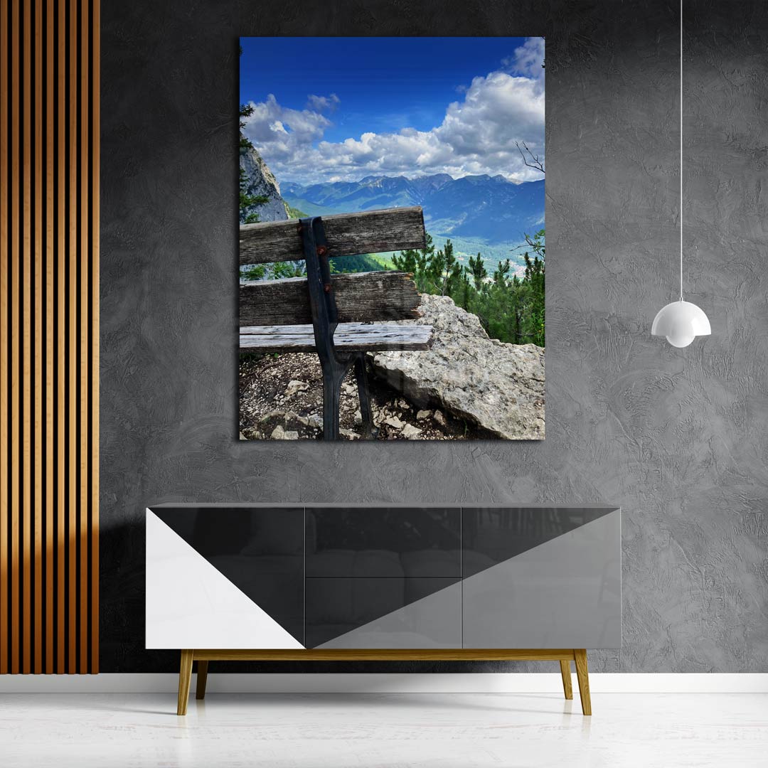 Uitzicht op de bergen Poster-WallArtistic