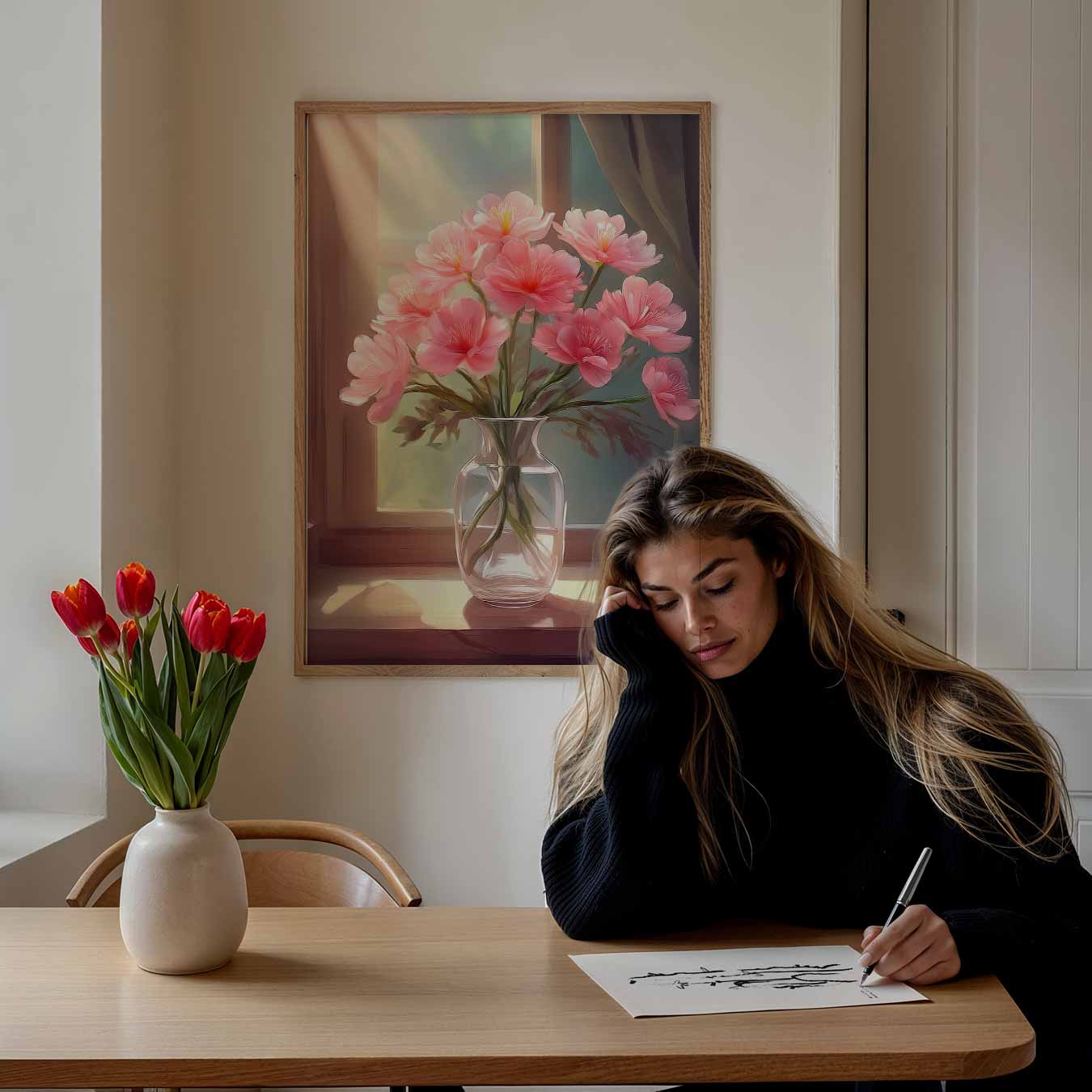 Zonnige Bloemenpracht Poster-WallArtistic