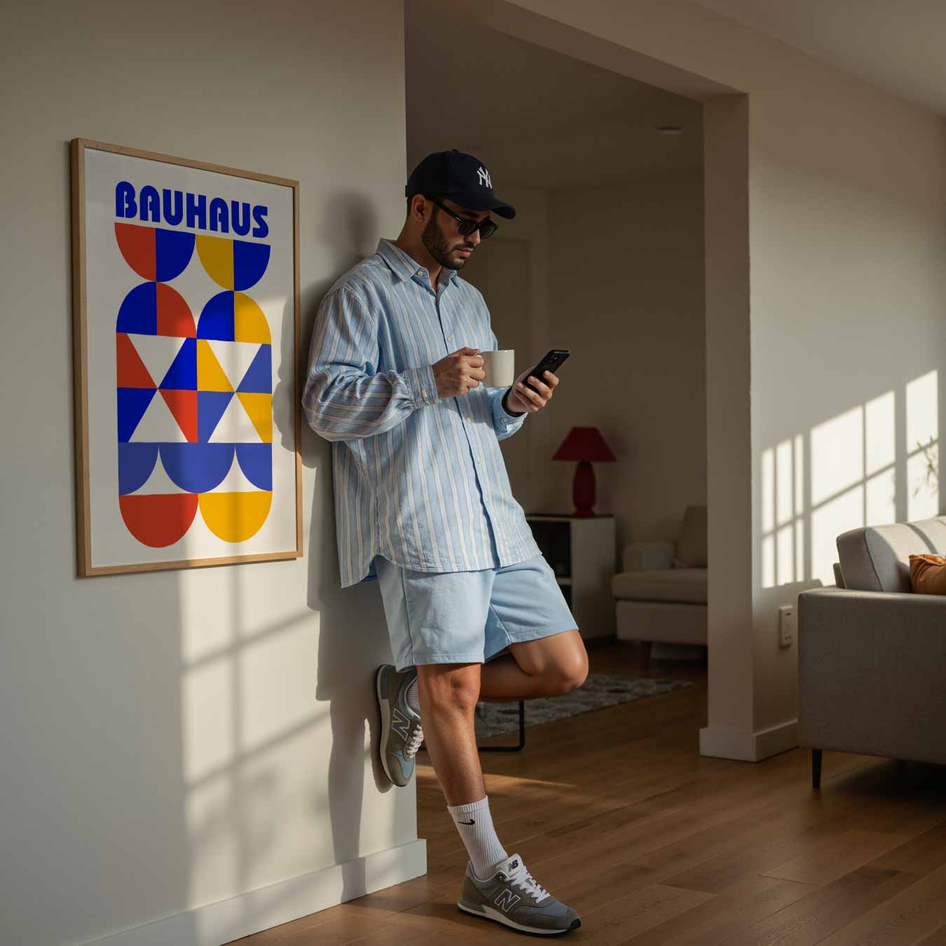 Bauhaus Stijlvolle Geometrie Poster-WallArtistic