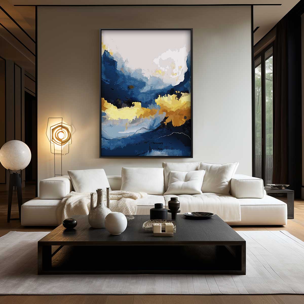 Hemelse Blauwe Dromen Kunstwerk-canvas-dibond-plexiglas-wanddecoratie-WallArtistic