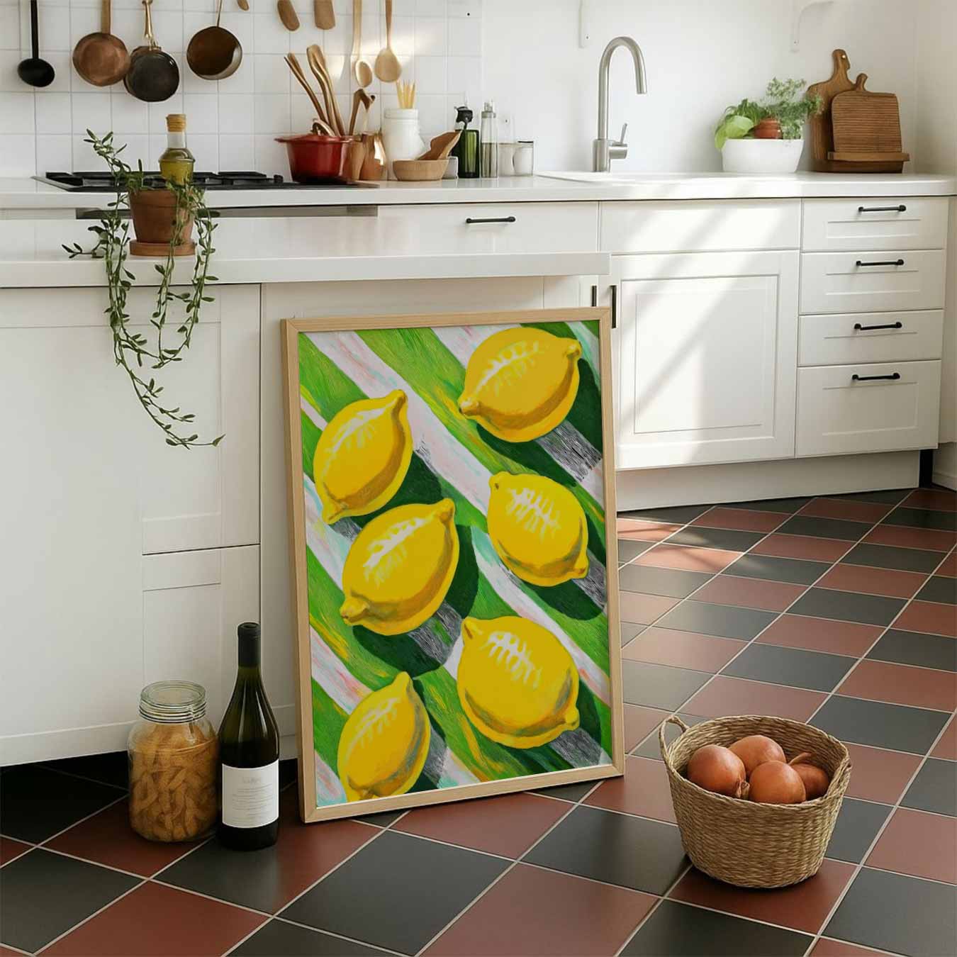 Zonnige Citroenen Kunstposter
