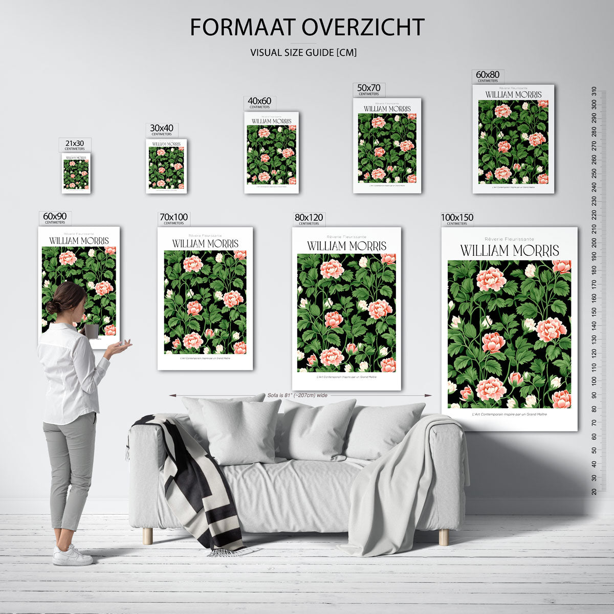 Bloemen en bladeren Poster